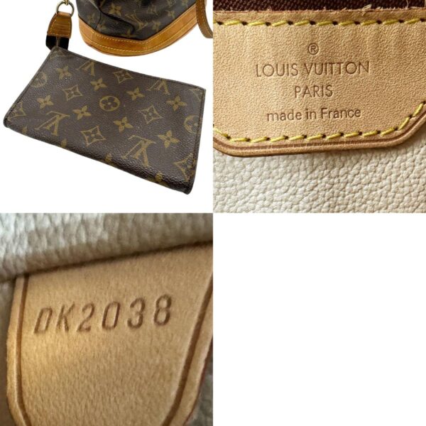 n0133 11 c Louis Vuitton Bucket PM Monogram Canvas Handbag Brown