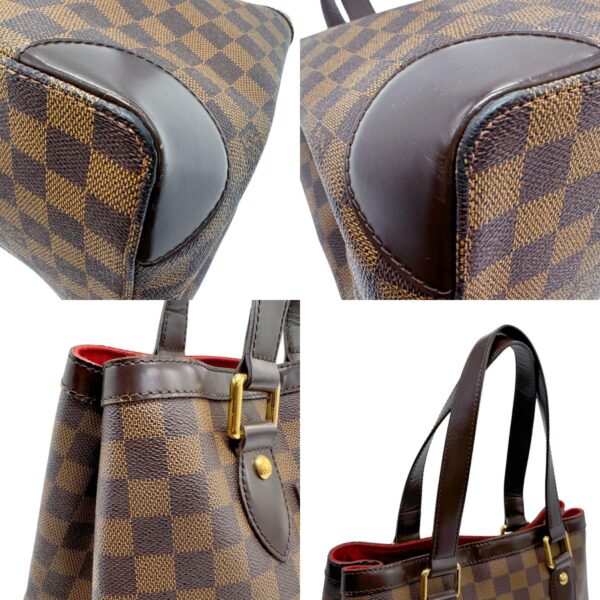 n0137 6 c Louis Vuitton Hampstead PM Damier Canvas Handbag Brown