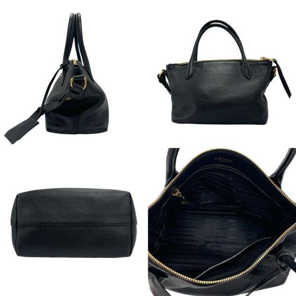 n0163 2 c Prada Shoulder Bag Leather Black