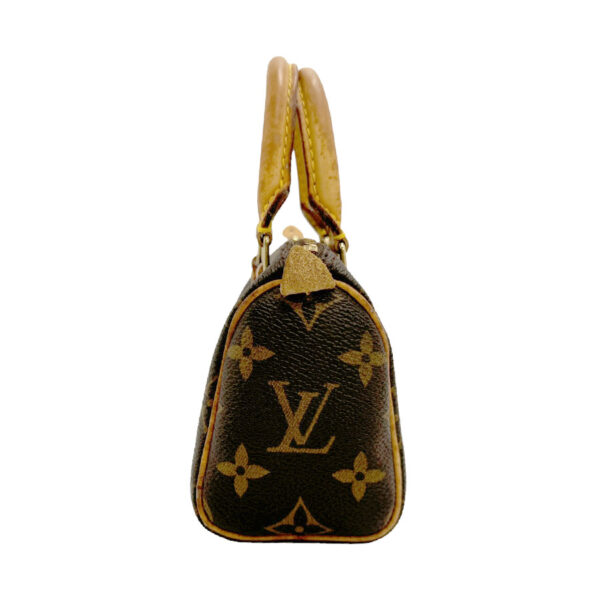 n0168 2 Louis Vuitton Mini Speedy Monogram Canvas Handbag Brown