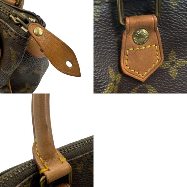 n0169 11 c Louis Vuitton Mini Speedy Monogram Canvas Handbag Brown