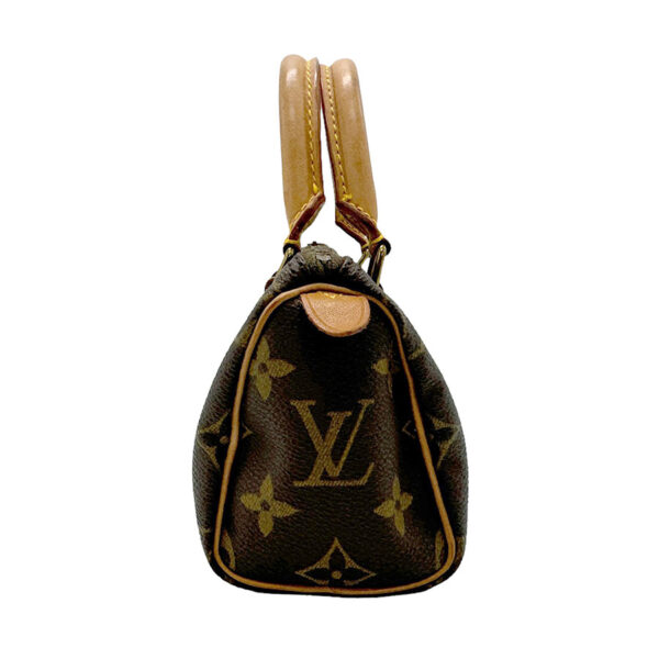 n0169 2 Louis Vuitton Mini Speedy Monogram Canvas Handbag Brown