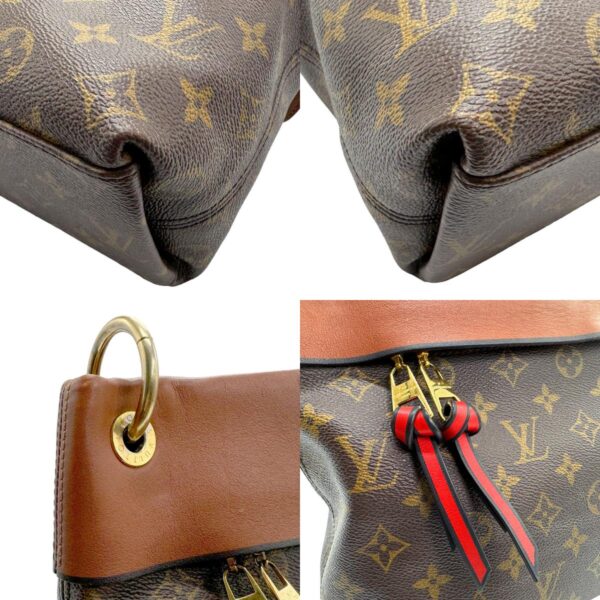 n0184 6 c Louis Vuitton Tuileries Monogram Canvas Shoulder Bag Brown