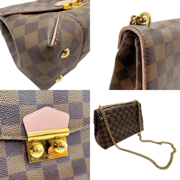 n0198 7 c Louis Vuitton Kaisa Clutch Damier Canvas Rose Ballerine