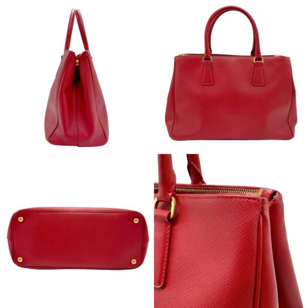 n0199 2 c Prada Shoulder Bag Handbag Leather Red