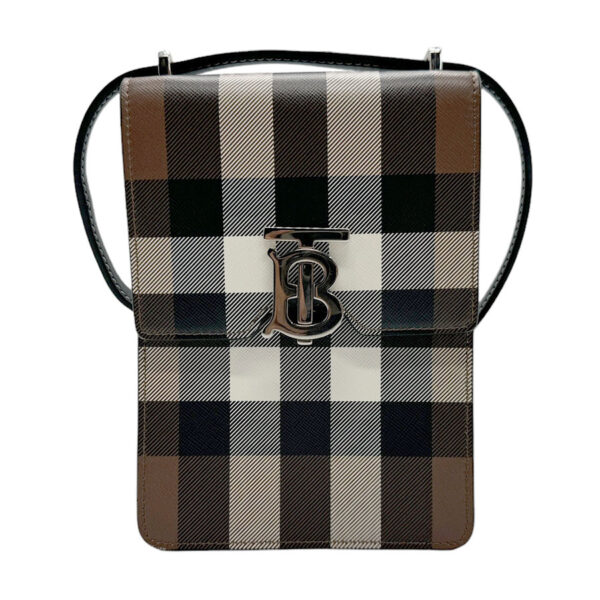 n0253 1 Burberry Leather Shoulder Bag Brown