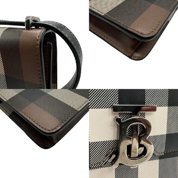 n0253 7 c Burberry Leather Shoulder Bag Brown