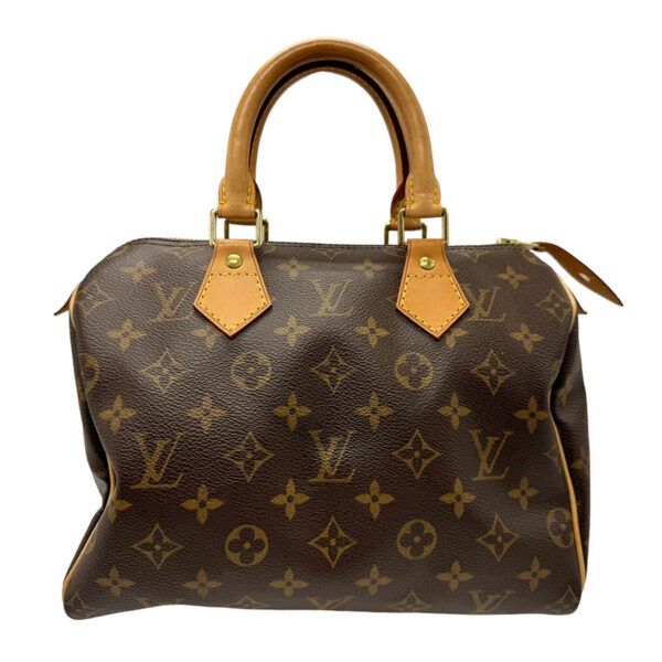 n0286 1 Louis Vuitton Speedy 25 Monogram Canvas Handbag Brown