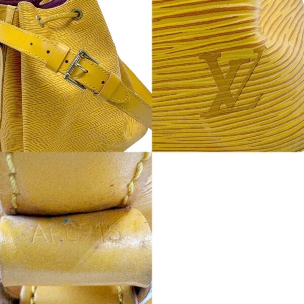 n0327 11 c Louis Vuitton Noe Epi Leather Shoulder Bag Yellow