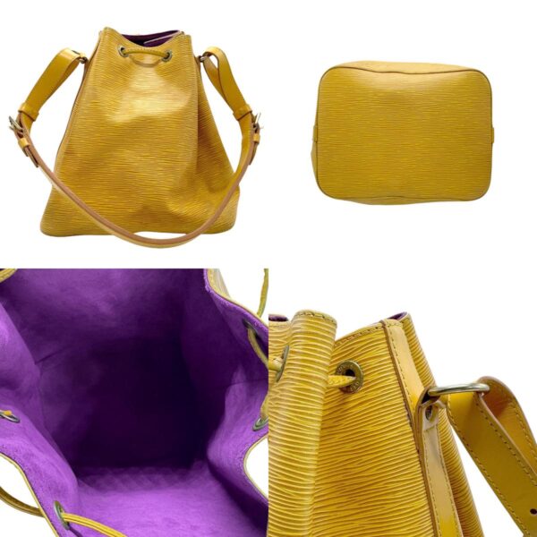 n0327 3 c Louis Vuitton Noe Epi Leather Shoulder Bag Yellow