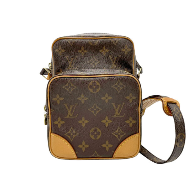 n0359 1 Louis Vuitton Amazon Monogram Canvas Crossbody Bag Brown