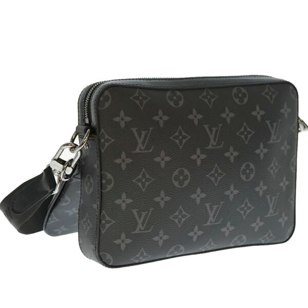 n20 6921 2 Louis Vuitton Trio Messenger Bag Monogram Eclipse Black Gray