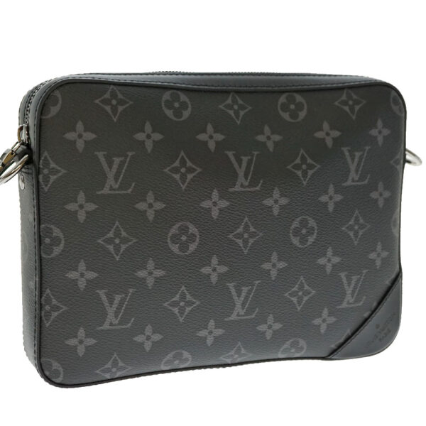 n20 6921 3 Louis Vuitton Trio Messenger Bag Monogram Eclipse Black Gray