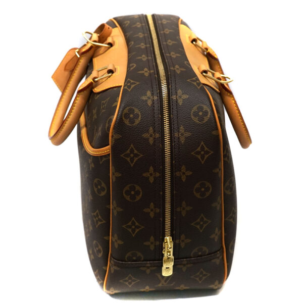 n21 8658 4 Louis Vuitton Deauville Bowling Vanity Bag Canvas Brown