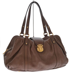 n21 8983 1 Gucci Bamboo Handbag Leather Brown