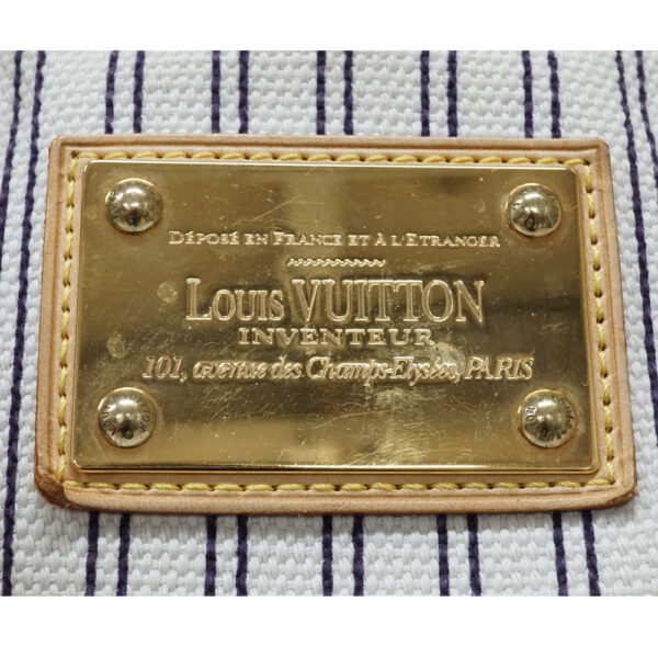 n21 9102 6 Louis Vuitton Antigua Hippo MM Handbag Canvas Navy