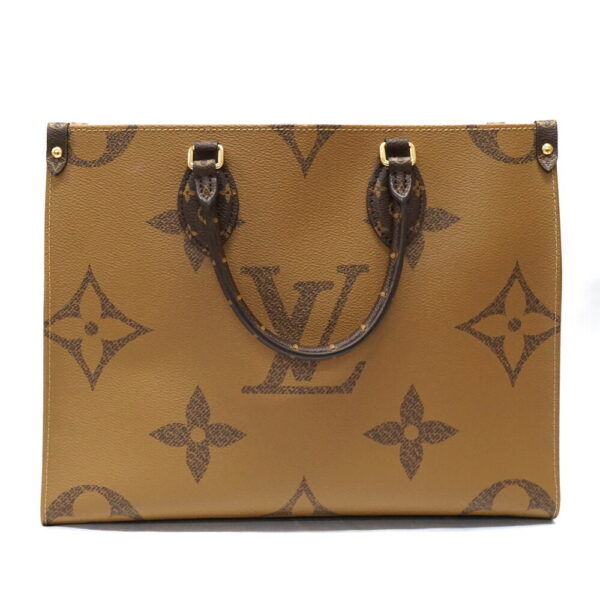 n22 263 3 Louis Vuitton On the Go MM Tote Bag Canvas Brown