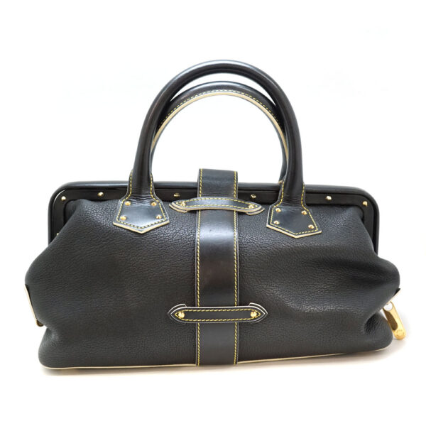 n22 324 3 Louis Vuitton Angenieux PM Handbag Leather Black