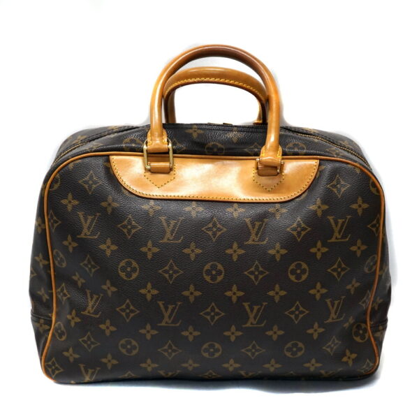 n22 519 2 Louis Vuitton Deauville Bowling Bag Canvas Brown