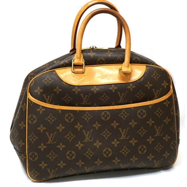 n22 522 1 Louis Vuitton Deauville Bowling Vanity Monogram Canvas Brown