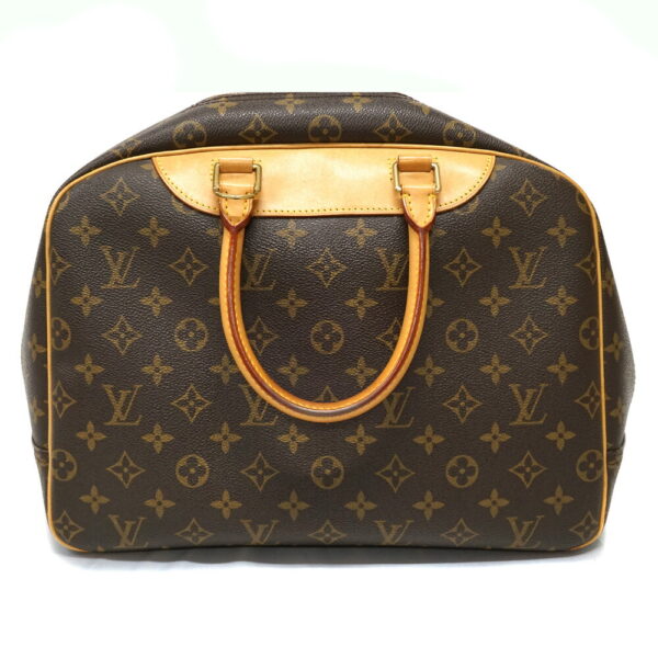 n22 522 2 Louis Vuitton Deauville Bowling Vanity Monogram Canvas Brown