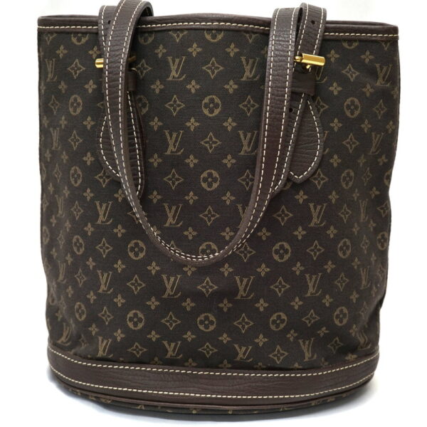 n22 523 2 Louis Vuitton Bucket PM Tote Bag Monogram Mini Brown