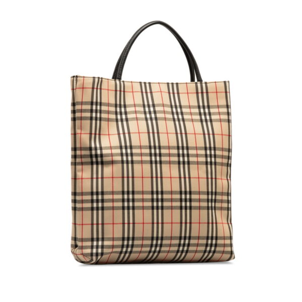 nninvubpgii08xyu 2 Burberry Nova Check Tote Bag Beige