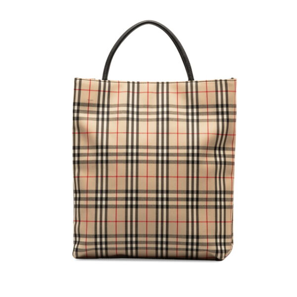 nninvubpgii08xyu 3 Burberry Nova Check Tote Bag Beige