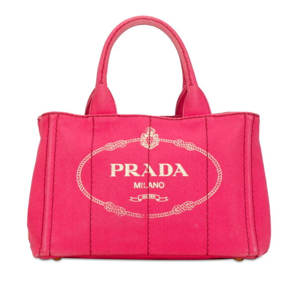 o9zpfp78t38r72jt 1 Prada Canapa Mini Tote Bag Pink