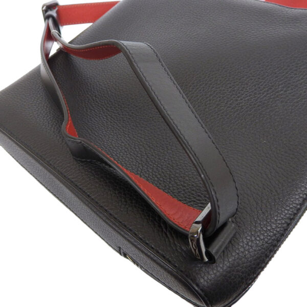 ob1675 4 Christian Louboutin Bench Reporter Shoulder Bag Studs Leather Black