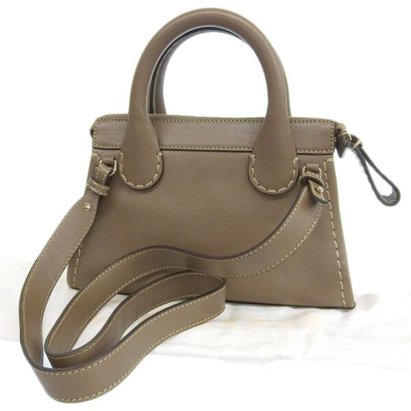 ob1770 2 Chloe Edith Mini Handbag Leather Greige