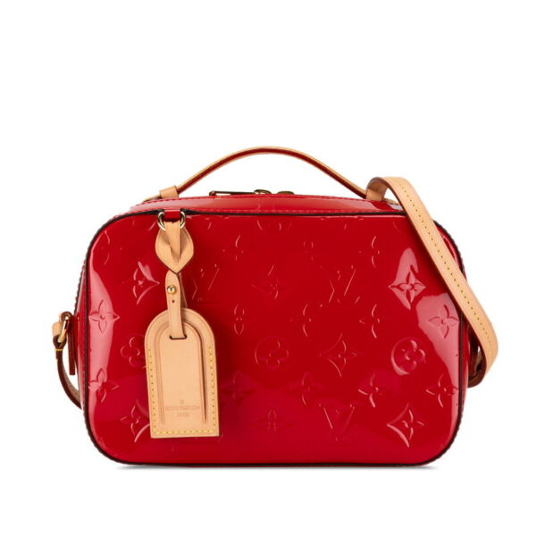 oeb0av7217mxykgl 1 Louis Vuitton Vernis Santa Monica Patent Shoulder Bag Red