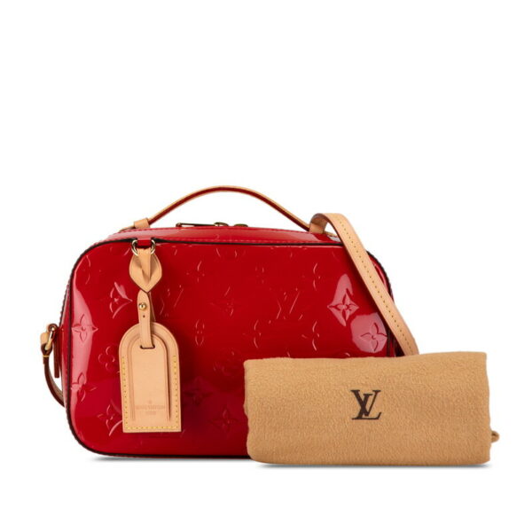 oeb0av7217mxykgl 10 Louis Vuitton Vernis Santa Monica Patent Shoulder Bag Red