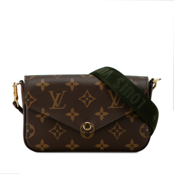 oysx5auez36iew3v 1 Louis Vuitton Multi Pochette Félicie Shoulder Bag Brown