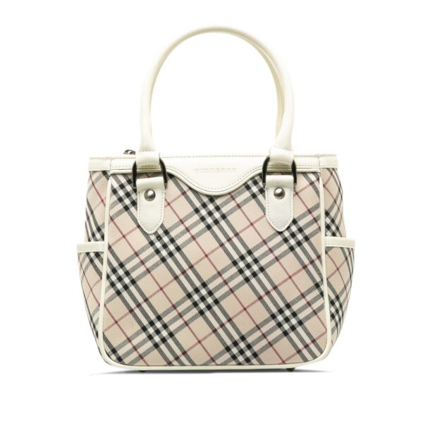 p00mrngcotvzoul9 1 Burberry Nova Check Handbag Beige White