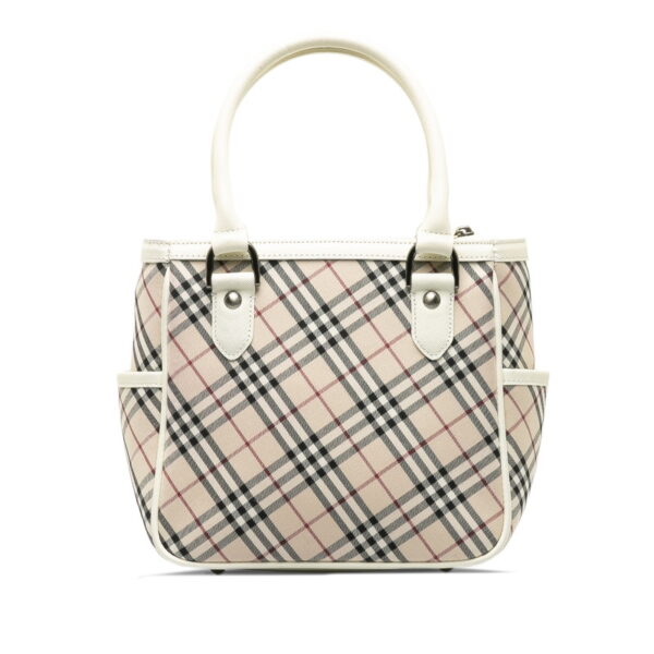 p00mrngcotvzoul9 3 Burberry Nova Check Handbag Beige White