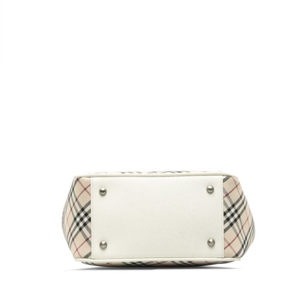 p00mrngcotvzoul9 4 Burberry Nova Check Handbag Beige White