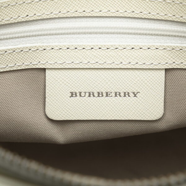 p00mrngcotvzoul9 6 Burberry Nova Check Handbag Beige White