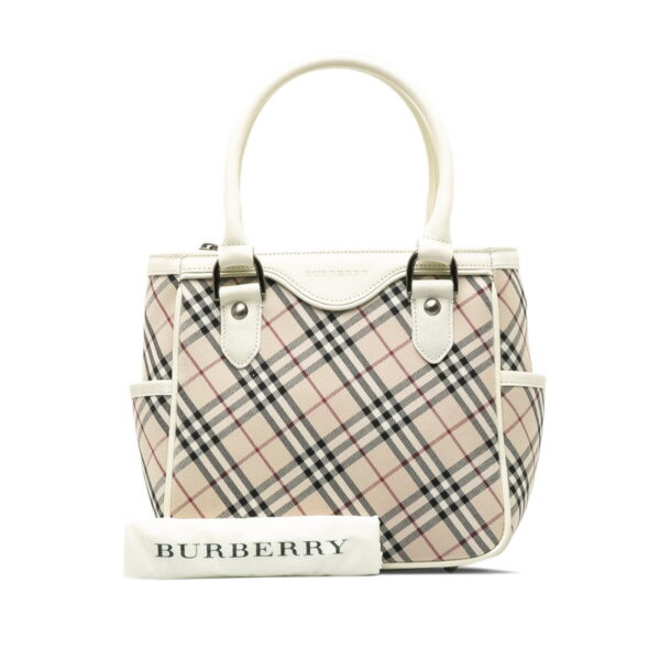 p00mrngcotvzoul9 9 Burberry Nova Check Handbag Beige White