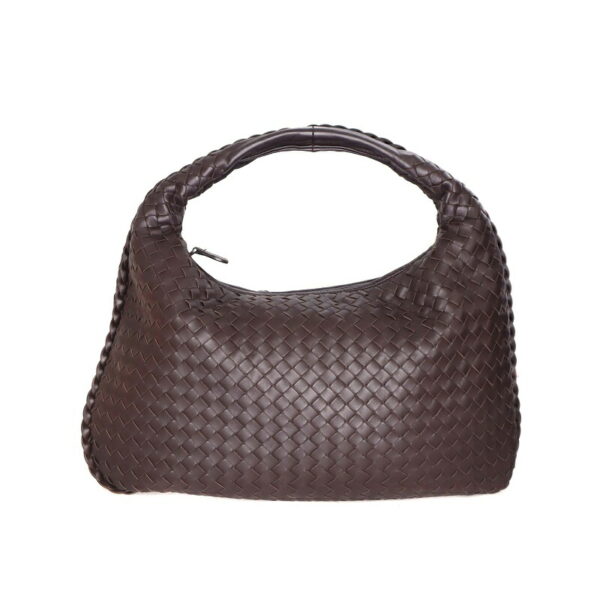 p21 1173 2 Bottega Veneta Shoulder Bag Intrecciato Leather Brown