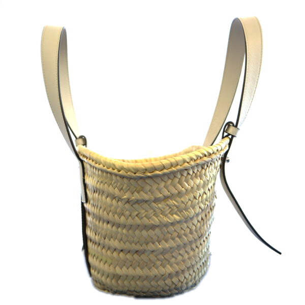 p21 929 3 Loewe Basket Raffia Palm Leaf Bag Brown