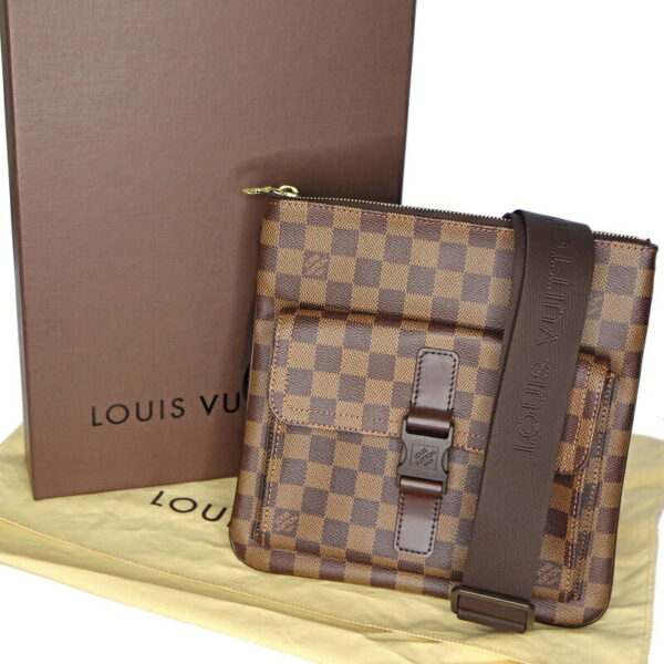 p22 1571 14 Louis Vuitton Pochette Melville Damier Ebene Shoulder Body Bag