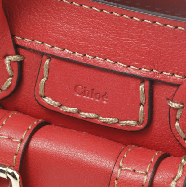 p234i30 636 wk10 Chloe Edith Crossbody Bag Leather Red