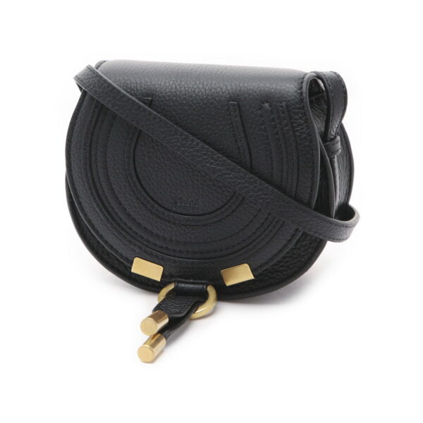 p675g3601 Chloe Marcie Shoulder Bag Leather Black