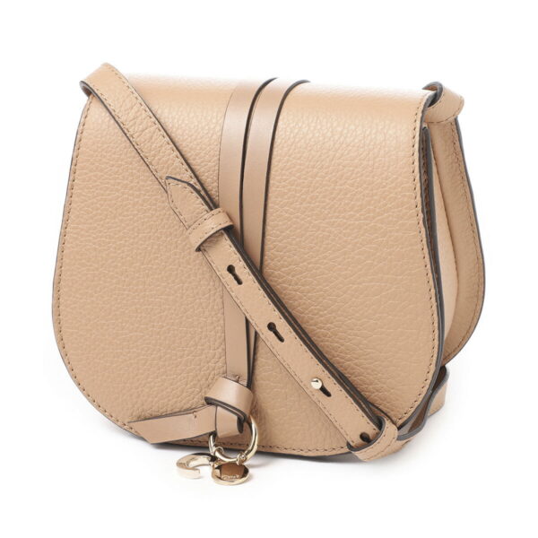 p757f5702 Chloe Alphabet 2Way Shoulder Bag Leather Tan