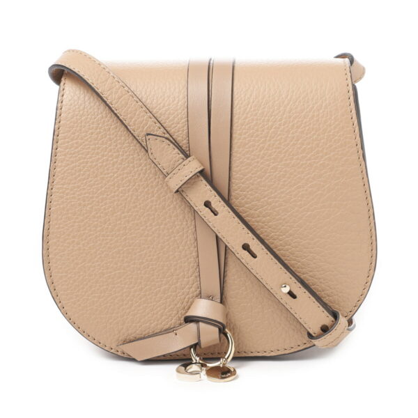 p757f5704 Chloe Alphabet 2Way Shoulder Bag Leather Tan