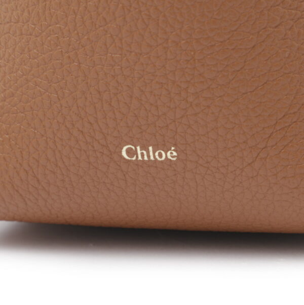 p844i3109 Chloe Marcie Micro Bucket Bag Leather Tan