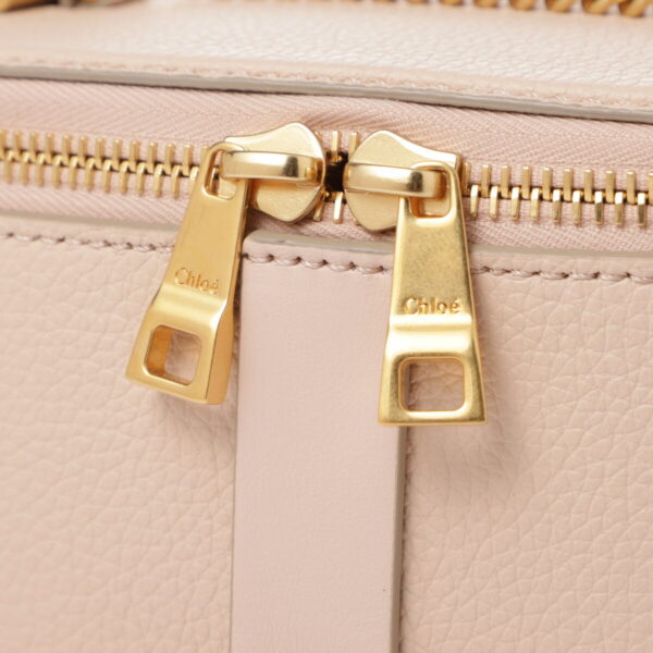 p850i3107 Chloe Marcie Vanity Bag Leather Cement Pink