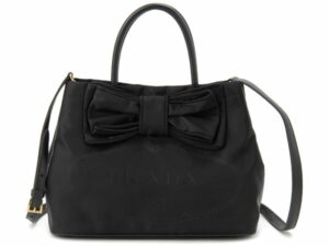 pd1bg0682ehwf0002oxo Prada Messenger Shoulder Bag Nylon Leather Nero Black Triangle Logo