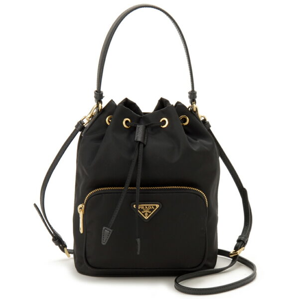 pd1bh038rv44f0002uoo Prada Pochette Shoulder Bag Black